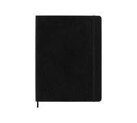 Taccuino Moleskine XL a pagine bianche copertina morbida nero. Black