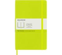 Moleskine Classic Notebook, Taccuino con Pagine Bianche, Copertina Morbida e Chiusura Elastica, Formato Large 13 x 21 cm, Colore Verde Limone, 240 Pagine