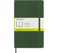 Moleskine Classic Notebook, Taccuino con Pagine Bianche, Copertina Morbida e Chiusura Elastica, Formato Large 13 x 21 cm, Colore Verde Mirto, 192 Pagine