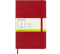 Taccuino Moleskine large a pagine bianche copertina rigida rosso. Scarlet Red