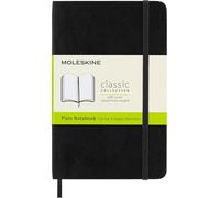 Taccuino Moleskine pocket a pagine bianche copertina morbida nero. Black