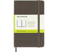 Moleskine Classic Plain Paper Notebook, Hard Cover and Elastic Closure Journal,
