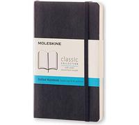 Moleskine Classic Notebook, Taccuino con Pagine Puntinate, Copertina Morbida e Chiusura ad Elastico, Formato Pocket 9 x 14 cm, Colore Nero, 192 Pagine