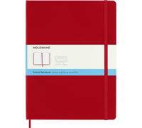 Moleskine Classic Notebook, Taccuino con Pagine Puntinate, Copertina Rigida e Chiusura ad Elastico, Formato XL 19 x 25 cm, Colore Rosso Scarlatto, 192 Pagine