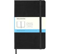 Moleskine Classic Notebook, Taccuino con Pagine Puntinate, Copertina Rigida e Chiusura ad Elastico, Formato Medium 11,5 x 18 cm, Colore Nero, 208 Pagine