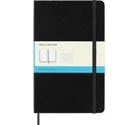 Moleskine Classic Notebook, Taccuino con Pagine Puntinate, Copertina Rigida e Chiusura ad Elastico, Formato Large 13 x 21 cm, Colore Nero, 240 Pagine