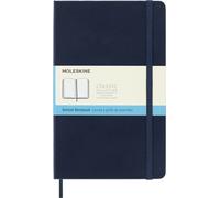 Moleskine Classic Notebook, Taccuino con Pagine Puntinate, Copertina Rigida e Chiusura Elastica, Formato Large 13 x 21 cm, Colore Blu Zaffiro, 240 Pagine
