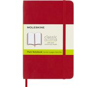 Moleskine Classic Plain Paper Notebook, Soft Cover and Elastic Closure Journal,