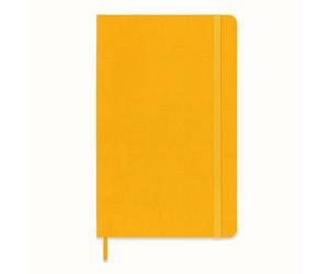 Moleskine Classic Ruled Plain Paper Notebook, Silk Hard Cover and Elastic Closur