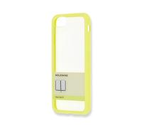 Moleskine Cover Rigida Trasparente con Elastico per iPhone 6/6s/7/8, con Quaderno Volant Journal XS per Appunti, Colore Giallo Paglierino