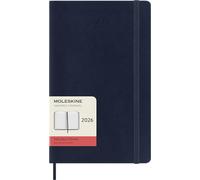 Moleskine 12 Monate Tageskalender 2026, Large/A5, 1 Tag = 1 Seite, Weicher Einband, Saphir