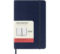 Moleskine 12 Monate Tageskalender 2026, Pocket/A6, 1 Tag = 1 Seite, Weicher Einband, Saphir