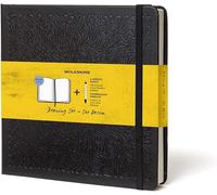 Moleskine Disegno Set Tascabile & Pro Click Matita Quaderno da Disegno Nero