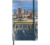 Moleskine I Am Berlin Taccuino a Righe, Copertina Rigida in Tela e Chiusura Elastica, Tema Berlino