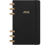 Moleskine 12 Monate Planer mit Spiralbindung 2026, L/A5, Weicher Einband, Schwarz