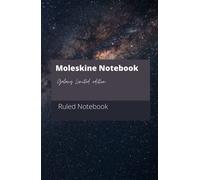 Moleskine Limited Edition Galaxy Notebook: Hard Cover, Large (5.5"x8.5"), Ruled/Lined, Galaxy Blue, 196 Pages