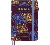 Moleskine LUXE Taccuino Rome City con Contenuti di Viaggio, Copertina Rigida in Tessuto e Chiusura con Elastico, Formato Pocket 9 x 14 cm