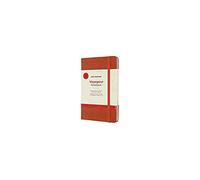 Moleskine Medium Size 11.5 x 18 cm Voyageur Notebook, Travel Diary, Notebook for Organising Journeys, Travel Planner with Fabric Hard Cover, Colour Hibiscus Orange, 208 Pages