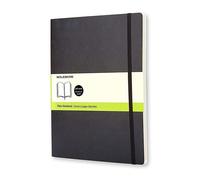 Taccuino Moleskine XL a pagine bianche copertina morbida nero. Black