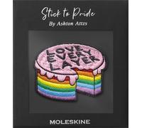Moleskine Patch Adesivo per Taccuino o Agenda, Adesivi Personalizzati Patch Pride Cake, Love Every Layer disegnate dall’artista Ashton Attzs, Formato 5x5cm
