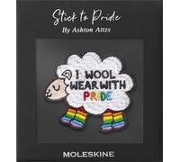 Moleskine Patch Adesivo per Taccuino o Agenda, Adesivi Personalizzati Patch Pride Sheep, I Wool Wear With Pride disegnate dall’artista Ashton Attzs, Dimensioni 5x5cm