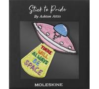 Moleskine Patch Adesivo per Taccuino o Agenda, Adesivi Personalizzati Patch Pride Space, There Will Always Be Space disegnate dall’artista Ashton Attzs, Dimensioni 5x5cm