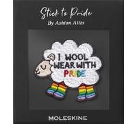 Moleskine Patch Sticker for Notebook or Diary, Personalised Stickers Pride Sheep