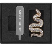 Moleskine Pin per Taccuino o Agenda Argento Anno Del Serpente, Charm Decorativo