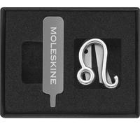 Moleskine Pin per Taccuino o Agenda Leone, Spilla Simbolo Zodiacale, Personalizza la Chiusura con Elastico, Idee Regalo Personalizzato, Colore Argento