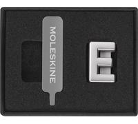 Moleskine Pin per Taccuino o Agenda Lettera E, Spilla Lettere, Personalizza la Chiusura con Elastico, Idee Regalo Personalizzato, Colore Argento