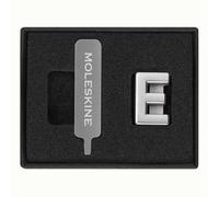 Moleskine Pin per Taccuino o Agenda Lettera E, Spilla Lettere, Personalizza la Chiusura con Elastico, Idee Regalo Personalizzato, Colore Argento