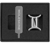 Moleskine Pin per Taccuino o Agenda Gemelli, Spilla Simbolo Zodiacale, Personalizza la Chiusura con Elastico, Idee Regalo Personalizzato, Colore Argento