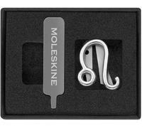 Moleskine Pin per Taccuino o Agenda Leone, Spilla Simbolo Zodiacale, Personalizza la Chiusura con Elastico, Idee Regalo Personalizzato, Colore Argento