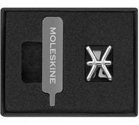 Moleskine Pin per Taccuino o Agenda Pesci, Spilla Simbolo Zodiacale, Personalizza la Chiusura con Elastico, Idee Regalo Personalizzato, Colore Argento