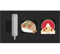 Moleskine Pins tema Paesi, Set Pins Nigiri e Monte Fuji, Giappone, per Taccuini e Agende, Accessori Decorativi e Idea Regalo