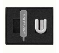 Moleskine Pin per Taccuino o Agenda Lettera U, Spilla Lettere, Personalizza la Chiusura con Elastico, Idee Regalo Personalizzato, Colore Argento