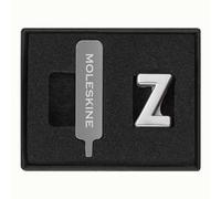 Moleskine Pin per Taccuino o Agenda Lettera Z, Spilla Lettere, Personalizza la Chiusura con Elastico, Idee Regalo Personalizzato, Colore Argento