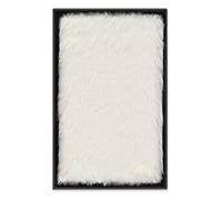 Moleskine - Plain Faux Fur Notebook, Taccuino Copertina Rigida e Chiusura Elastica, Formato Extra Small, Colore Bianco Panna