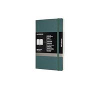 Moleskine Pro Notebook, Taccuino da Ufficio, Copertina Morbida con Chiusura Elastica, Layout Organizzato con 8 Fogli Staccabili, Colore Verde Bosco, Formato Large 13 x 21 cm