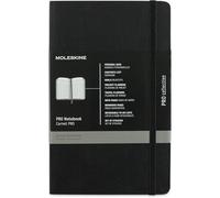 Moleskine Pro Notebook, Taccuino da Ufficio, Copertina Morbida con Chiusura Elastica,Layout Organizzato con 8 Fogli Staccabili, Colore Nero, Formato Large 13 x 21 cm