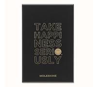 Moleskine Quaderno a Righe Edizione Limitata Smiley con Cofanetto da Collezione, Copertina Rigida e Chiusura Elastica, Formato Large 13 x 21 cm, Colore Nero
