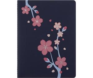 Moleskine Quaderno Cahier Journal Sakura, Quaderno Appunti A Righe, Copertina con Cucitura Singer, con 16 Fogli Staccabili, Formato XL 19 x 25 cm