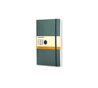 Moleskine Quaderno classico, copertina morbida, grande (12,7 x 21 cm) a righe/a righe, verde foresta, 192 pagine