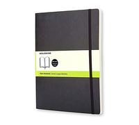 Taccuino Moleskine XL a pagine bianche copertina morbida nero. Black