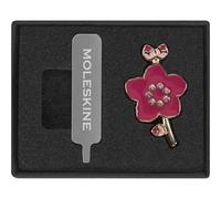 Moleskine Pin Sakura - Spilla Argento Decorativa per Taccuino o Agenda, Charm Fiore in Lega di Zinco