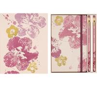 Moleskine Sakura Themenbox, Notizbuch L/A5, liniert, fester Einband, Cahier L/A5, liniert, weicher Einband, 2 Sakura Blackwing Graphitstifte, wiederverwendbare Geschenkbox