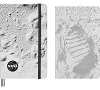Moleskine Set Quaderno e Taccuino a Tema NASA, Con Cahier Journal a Pagine Bianche Formato Large 13 x 21 cm e Taccuino con Pagine a Righe Formato Large 13 x 21 cm
