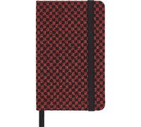 Moleskine Shine Notebook, Cover with Made in Italy Mantero Fabric, with White Pa