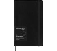 Moleskine Smart Notebook, Sistema di Smart Writing, Smart Notebook con Copertina Morbida, Pagine Bianche e Chiusura Elastica, Colore Nero, Formato Large 13 x 21 cm