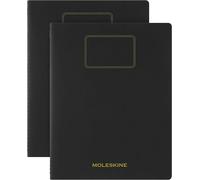 Moleskine Student Cahier Journal, Set 2 Quaderni a Righe per Appunti con Pagine Staccabili, Copertina in Cartone e Adesivi, Colore Nero, Formato XXL 21,6 x 27,9 cm